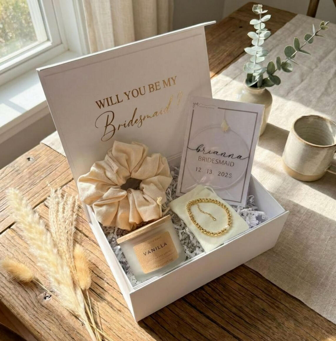 Personalized Bridesmaid Proposal Box Gift Box, Bridesmaid Proposal, Bridal Gift, Bachelorette Gift